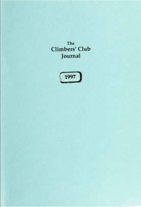 Climbers' Club 1997 Journal cover